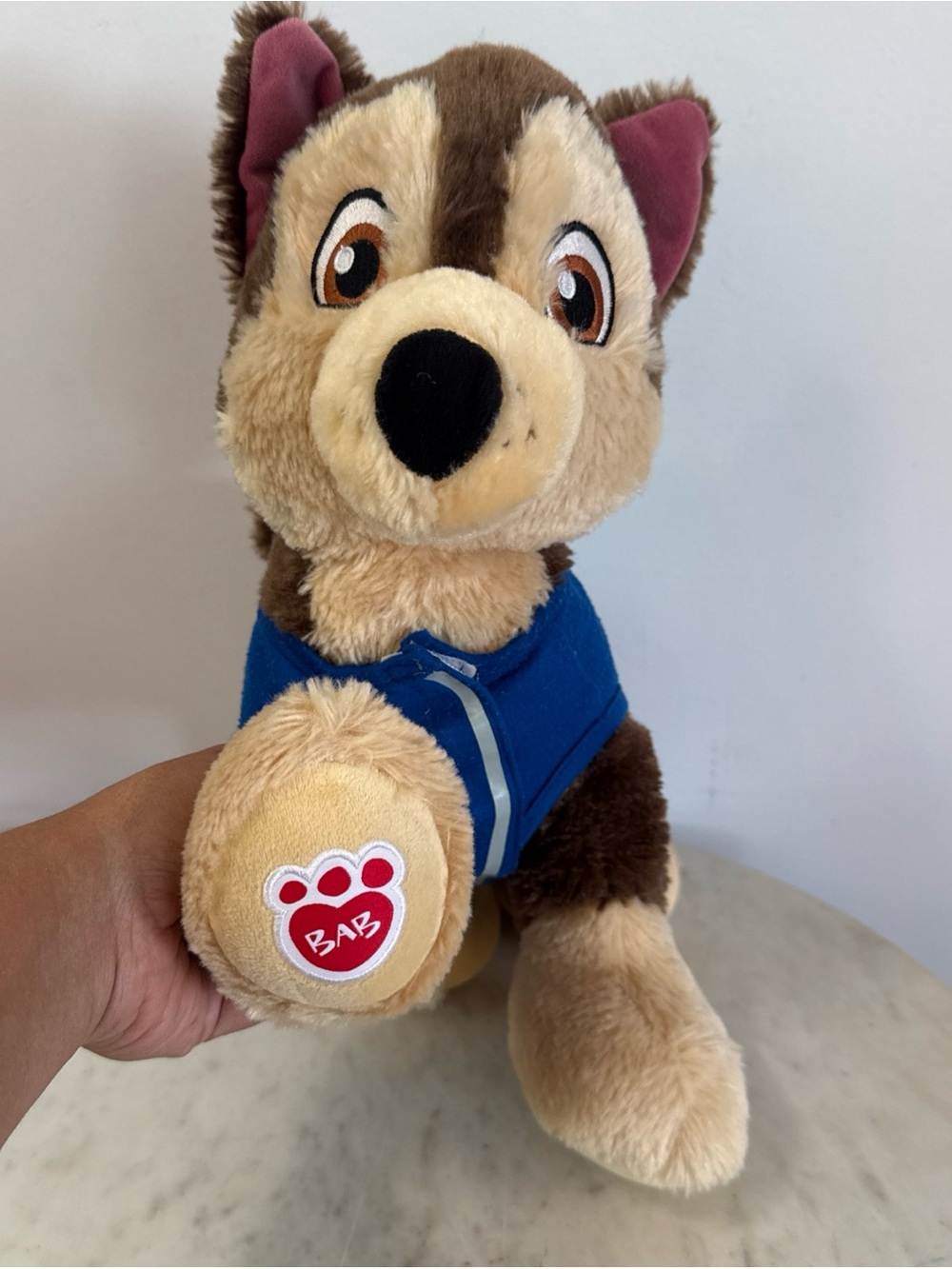 Build a Bear Workshop Paw Patrol Chase Plush 14" Toy Stuffed Dog with Outfit